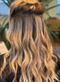 Hair Extensions - Extensions are positioned close to the scalp. They are designed to add length and volume to the hair. When applied professionally, extensions will mix and move naturally with any style. They are all 100% human hair. you can wash and style it like your own hair. Prices increase with bundles exceeding 20 pieces