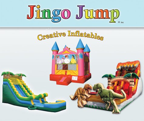 Jingo Jump yelp - ingo Jump, Inc was founded in 2001 in Glendale, CA. From day one our creative designs, quality, and safety of our products made our company one of the leaders in the inflatable industry. We use heavy-duty commercial grade high quality 18oz PVC vinyl material, heavy-duty extra strength nylon thread, Polypropylene, and Nylon reinforced webbing at all stress points. While our superior design and construction ensure a high quality of the products, we control every step of the production process, We pioneered and developed new safety futures and enforcement techniques unique to our products to ensure longer life of the unit.