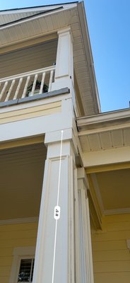 Flashing mishap, wood rot
 problem finished before the wedding as promised ￼ - This repair was done because of a flashing mishap from the contract before me, I don't think he knew a flashing was I installed flashing fixed the wood rod had the job done before the wedding at their house as promised