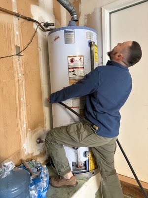 Gas Water Heater “American Standard" - Beeline Services responded to a customer’s request to inspect her gas water heater, which had been in use for approximately 20 years. PG&E had previously shut the unit off due to safety concerns. Our team arrived the next day, confirmed that the existing water heater was unsafe to operate, and completed a full replacement with a new, safe, and code-compliant unit. The installation was completed efficiently, restoring hot water service. The customer was very happy with the fast response and quality of work.