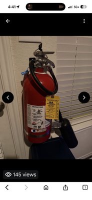 Different Types of Fire Extinguishers we service. - These are all Types and sizes of ABC Fire Extinguishers I service.