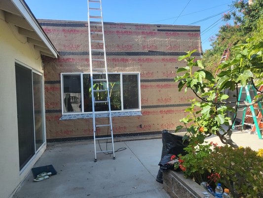 New stucco before and after - We added another room and new stucco before and after New stucco before and after - We added another room and new stucco before and after