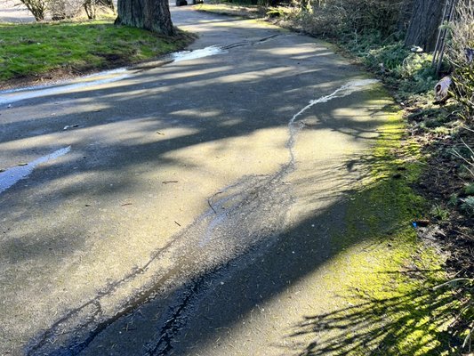 Asphalt driveway hydro wash and treatment - One day turnaround on this long driveway.. Asphalt driveway hydro wash and treatment - One day turnaround on this long driveway..
