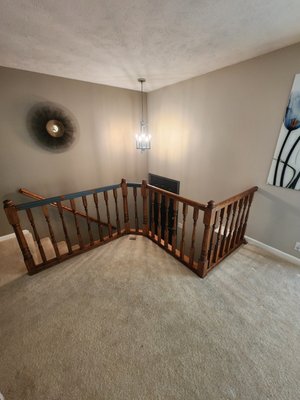 frederick street handrail upgrade - Worked with a wonderful client to give their sitting room an updated feel with these new post and rails with black iron spindles frederick street handrail upgrade - Worked with a wonderful client to give their sitting room an updated feel with these new post and rails with black iron spindles