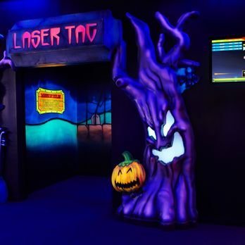 Laser Tag & Laser Maze - Welcome to the crypt! Get ready for a heart-pumping and adrenaline-fueled experience with Monstrous Laser Tag, a high-energy, fun, team-based game perfect for anyone wanting to have a good time with their friends or family.
Our laser mazes provide humans with a unique physical activity-based experience that encourages creativity, problem-solving, and teamwork. It is an excellent way to engage the mind in low-impact exercises that strengthen focus, balance, and coordination while providing plenty of fun for all ages! Laser Tag & Laser Maze - Welcome to the crypt! Get ready for a heart-pumping and adrenaline-fueled experience with Monstrous Laser Tag, a high-energy, fun, team-based game perfect for anyone wanting to have a good time with their friends or family.
Our laser mazes provide humans with a unique physical activity-based experience that encourages creativity, problem-solving, and teamwork. It is an excellent way to engage the mind in low-impact exercises that strengthen focus, balance, and coordination while providing plenty of fun for all ages!
