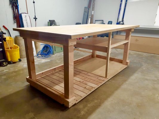 Custom Oversized Carpenters Table - Customized 8 ft. long Carpenters work table Custom Oversized Carpenters Table - Customized 8 ft. long Carpenters work table