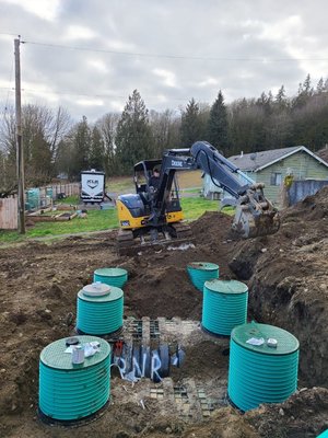 Septic Pumpline and Repair Service - Installing a Nuwater treatment system because of the potential for ground water pollution. A stream, ditches, and a pond across the street required a more robust treatment system to protect our drinking water.