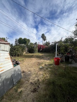 Brush clearance - Yard clearance of brush that hadn’t been cleaned in 20+ years for the client to be able to sell the house. We later removed and disposed of the metal shed in the pictures. Brush clearance - Yard clearance of brush that hadn’t been cleaned in 20+ years for the client to be able to sell the house. We later removed and disposed of the metal shed in the pictures.