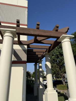 Precision Exterior Beam Repair - Targeted repair of commercial heavy timber. We replicated original design details for a seamless finish. Precision Exterior Beam Repair - Targeted repair of commercial heavy timber. We replicated original design details for a seamless finish.