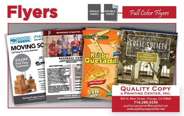 Flyers - We can print your flyers on 8.5 x 11 in 70lb. Premium Opaque, 80lb. Gloss Book, or 100 lb. Dull Book, Gloss Book or Gloss Cover. No extra charges for images or colors that bleed to the edge. Multitude of sizes available. Flyers - We can print your flyers on 8.5 x 11 in 70lb. Premium Opaque, 80lb. Gloss Book, or 100 lb. Dull Book, Gloss Book or Gloss Cover. No extra charges for images or colors that bleed to the edge. Multitude of sizes available.
