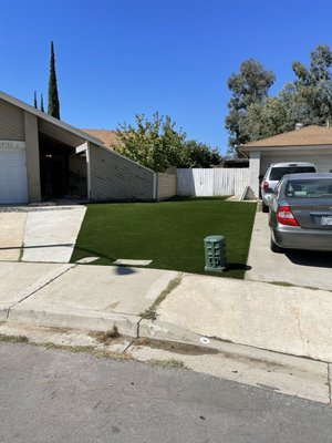 Turf, Sod and Concrete (Front and Back Landscapes) - Our client knew exactly what they wanted and asked us to install their design! Click through for before and after photos of this 5 Star Project!
