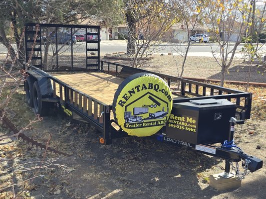 2025 7'x18' ATV / Utility Trailer - 🌟 Serving Albuquerque and all surrounding areas 🌟🌐
🔍 Requirements:
* ✔ Valid US driver's license
* ✔ Current registration for the towing vehicle
* ✔ Current Insurance for the towing vehicle
* ✔ Age 25 or older
* 💳 $100 security deposit (refundable upon the return of equipment in good condition)
* 💳 Credit card on file
💲 Pricing: 7x18 Utility Trailer / ATV Trailer:
* 🕒 24 hours: $85
7x18 Utility Trailer / ATV Trailer:
* 🚛 Max Payload: 5000 lbs
* 🛑 Straps included
* 🔧 Jack, spare, and four-way lug wrench provided
🔒 Rent with Confidence! Your adventure begins with Trailer Rental ABQ. 2025 7'x18' ATV / Utility Trailer - 🌟 Serving Albuquerque and all surrounding areas 🌟🌐
🔍 Requirements:
* ✔ Valid US driver's license
* ✔ Current registration for the towing vehicle
* ✔ Current Insurance for the towing vehicle
* ✔ Age 25 or older
* 💳 $100 security deposit (refundable upon the return of equipment in good condition)
* 💳 Credit card on file
💲 Pricing: 7x18 Utility Trailer / ATV Trailer:
* 🕒 24 hours: $85
7x18 Utility Trailer / ATV Trailer:
* 🚛 Max Payload: 5000 lbs
* 🛑 Straps included
* 🔧 Jack, spare, and four-way lug wrench provided
🔒 Rent with Confidence! Your adventure begins with Trailer Rental ABQ.
