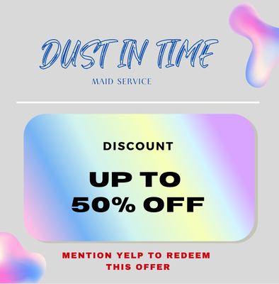 Special Discounts - Mention Yelp to get a special discount - Book a weekly or biweekly cleaning, and get 1/2 off of one cleaning after the 5th cleaning. CALL or TEXT (702) 767-3912 to book now! Special Discounts - Mention Yelp to get a special discount - Book a weekly or biweekly cleaning, and get 1/2 off of one cleaning after the 5th cleaning. CALL or TEXT (702) 767-3912 to book now!