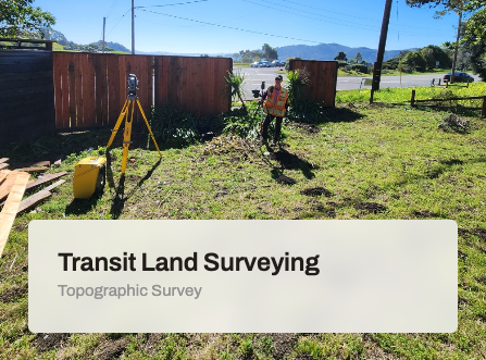 Topographic Survey - Topographic Survey
A topographic survey, also known as a topo survey, provides detailed information about the height, depth, size, and location of both manmade and natural features on a specific parcel of land.
It captures the changes and contours in elevation across the area.
While boundary surveys concentrate on horizontal measurements, topographic surveys focus on vertical elevation.
Conducting a Topo Survey
To carry out a topographic survey, a high-quality global positioning system (GPS) unit and an electronic distance measurement (EDM) total station theodolite (TST) are utilized to pinpoint the locations of various features depicted on the survey plan. The resulting topographic survey illustrates existing features, property lines, and contour lines that reflect the land’s topography.
Applications of Topo Surveys:
Land survey services are often requested to produce topographic surveys for:
Construction and architectural projects
Environmental restoration and property improvements
Compliance with construction code regulations
Planning for grading or drainage systems
Adapting land developed for one use to a different purpose Topographic Survey - Topographic Survey
A topographic survey, also known as a topo survey, provides detailed information about the height, depth, size, and location of both manmade and natural features on a specific parcel of land.
It captures the changes and contours in elevation across the area.
While boundary surveys concentrate on horizontal measurements, topographic surveys focus on vertical elevation.
Conducting a Topo Survey
To carry out a topographic survey, a high-quality global positioning system (GPS) unit and an electronic distance measurement (EDM) total station theodolite (TST) are utilized to pinpoint the locations of various features depicted on the survey plan. The resulting topographic survey illustrates existing features, property lines, and contour lines that reflect the land’s topography.
Applications of Topo Surveys:
Land survey services are often requested to produce topographic surveys for:
Construction and architectural projects
Environmental restoration and property improvements
Compliance with construction code regulations
Planning for grading or drainage systems
Adapting land developed for one use to a different purpose