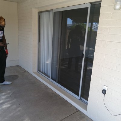 patio door screen - thankfully screens are one of strong suits. Please reach out to apple high glass repair LLC for your screen coverage needs.