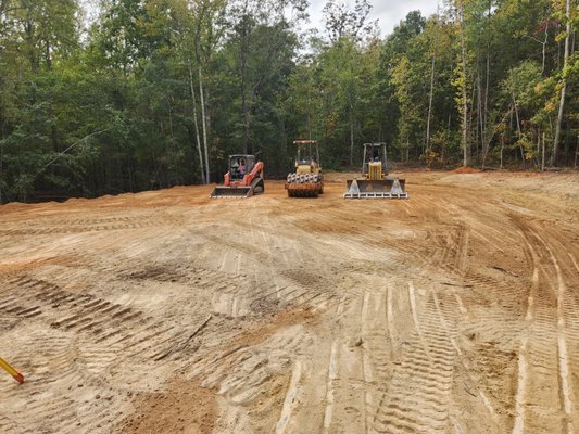 Another happy customer grading work building pad - Building pad done with drainage for runoff. Another happy customer ready to put in a new shop! Call or message for a FREE estimate today! #gradingwork #gradingservices #grading Another happy customer grading work building pad - Building pad done with drainage for runoff. Another happy customer ready to put in a new shop! Call or message for a FREE estimate today! #gradingwork #gradingservices #grading