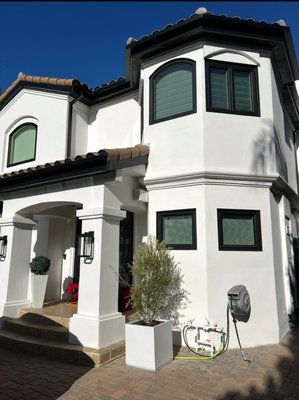 Brentwood Remodel - We replaced all the windows on this gorgeous house along with a complete paint job and we installed new seamless gutters. Brentwood Remodel - We replaced all the windows on this gorgeous house along with a complete paint job and we installed new seamless gutters.