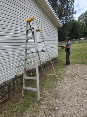 Power Washing - This is a pressure washing that we did for a customer. I have posted the before and during pictures at this time. Started to rain before I was able to take the pictures of the aftermath. Will post tomorrow after getting the pictures. Power Washing - This is a pressure washing that we did for a customer. I have posted the before and during pictures at this time. Started to rain before I was able to take the pictures of the aftermath. Will post tomorrow after getting the pictures.