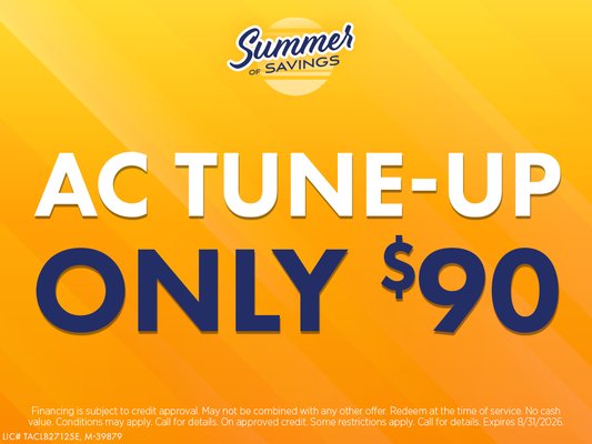 $90 AC Tune-Up in Hutto, TX | Professional Air Conditioner Maintenance to Improve Efficiency & Prevent Breakdowns - SUMMER IS HERE AND SO ARE THE SAVINGS!
Enjoy these limited-time specials and keep your home cool and comfortable all season long.
$90 AC Tune-Up
Financing is subject to credit approval. May not be combined with any other offer. Redeem at the time of service. No cash value. Conditions may apply. Call for details. Expires 8/31/2026.
Your air conditioning system works hard throughout the year, especially during the long Texas summers. We recently completed a professional AC tune-up for a Hutto homeowner who wanted to ensure their system was operating efficiently and prepared to handle the hottest months ahead.
Many homeowners don't realize that small performance issues can develop long before an air conditioner stops working completely. Dirty components, restricted airflow, worn parts, and normal wear and tear can all reduce efficiency and place additional strain on the system. Regular maintenance helps identify these concerns before they become costly repairs.
During this AC tune-up, our Service Wizard technician performed a detailed inspection of the cooling system, evaluated key components, verified proper operation, and checked overall system performance. Preventative maintenance allows homeowners to catch potential issues early while helping the system run more efficiently.
Routine tune-ups can provide several benefits, including improved airflow, more consistent cooling, lower energy consumption, and extended equipment life. Many homeowners also appreciate the peace of mind that comes from knowing their system has been professionally inspected before peak cooling season arrives.
As air conditioning systems age, efficiency naturally declines. Annual maintenance helps keep equipment operating closer to peak performance while reducing unnecessary wear on critical components. A well-maintained system often requires fewer repairs and delivers more dependable comfort throughout the year.
At Service Wizard, we believe proactive maintenance is one of the best ways homeowners can protect their HVAC investment. Our certified technicians take the time to thoroughly evaluate each system and provide honest recommendations based on its condition and performance.
Project Highlights:
• Professional AC tune-up service
• Comprehensive cooling system inspection
• Improved energy efficiency
• Enhanced airflow and comfort
• Reduced risk of breakdowns
• Extended HVAC system lifespan
• Preventative maintenance recommendations
• Certified HVAC professionals
• Trusted service throughout Hutto and Central Texas
• Reliable cooling performance for summer
Whether you're preparing for the Texas heat or simply want to keep your system operating at its best, Service Wizard is here to help. Our professional AC maintenance services help Hutto homeowners improve efficiency, reduce repair risks, and maintain reliable comfort throughout the cooling season. $90 AC Tune-Up in Hutto, TX | Professional Air Conditioner Maintenance to Improve Efficiency & Prevent Breakdowns - SUMMER IS HERE AND SO ARE THE SAVINGS!
Enjoy these limited-time specials and keep your home cool and comfortable all season long.
$90 AC Tune-Up
Financing is subject to credit approval. May not be combined with any other offer. Redeem at the time of service. No cash value. Conditions may apply. Call for details. Expires 8/31/2026.
Your air conditioning system works hard throughout the year, especially during the long Texas summers. We recently completed a professional AC tune-up for a Hutto homeowner who wanted to ensure their system was operating efficiently and prepared to handle the hottest months ahead.
Many homeowners don't realize that small performance issues can develop long before an air conditioner stops working completely. Dirty components, restricted airflow, worn parts, and normal wear and tear can all reduce efficiency and place additional strain on the system. Regular maintenance helps identify these concerns before they become costly repairs.
During this AC tune-up, our Service Wizard technician performed a detailed inspection of the cooling system, evaluated key components, verified proper operation, and checked overall system performance. Preventative maintenance allows homeowners to catch potential issues early while helping the system run more efficiently.
Routine tune-ups can provide several benefits, including improved airflow, more consistent cooling, lower energy consumption, and extended equipment life. Many homeowners also appreciate the peace of mind that comes from knowing their system has been professionally inspected before peak cooling season arrives.
As air conditioning systems age, efficiency naturally declines. Annual maintenance helps keep equipment operating closer to peak performance while reducing unnecessary wear on critical components. A well-maintained system often requires fewer repairs and delivers more dependable comfort throughout the year.
At Service Wizard, we believe proactive maintenance is one of the best ways homeowners can protect their HVAC investment. Our certified technicians take the time to thoroughly evaluate each system and provide honest recommendations based on its condition and performance.
Project Highlights:
• Professional AC tune-up service
• Comprehensive cooling system inspection
• Improved energy efficiency
• Enhanced airflow and comfort
• Reduced risk of breakdowns
• Extended HVAC system lifespan
• Preventative maintenance recommendations
• Certified HVAC professionals
• Trusted service throughout Hutto and Central Texas
• Reliable cooling performance for summer
Whether you're preparing for the Texas heat or simply want to keep your system operating at its best, Service Wizard is here to help. Our professional AC maintenance services help Hutto homeowners improve efficiency, reduce repair risks, and maintain reliable comfort throughout the cooling season.