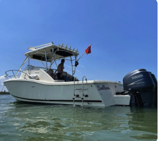 Custom Private Charter - Make our boat your boat and create your own private charter! We offer everything from sport fishing, snorkeling, sunset cruises, ash scatters, engagements, and whale watching... you name it! It can be doneSvetlana is a 2002 28’ Scout that comes equipped with two powerful Yamaha Twin Yamaha F200 outboard engines to make any ocean conditions an extra smooth ride.   On board the vessel you will find plenty of features to accommodate all your needs. These include a fresh water sink with cutting boards, a private head(bathroom), a pull-out shower, bow lounge, bolster cushions, USB charging ports, a stereo package w/bluetooth, 30 gallon livewell, premium cooler, rod holders located all over, and so much more!