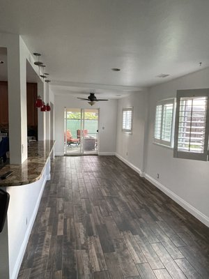 Prado Place - Client wanted to repair drywall damage, after ceiling, wall and baseboards. Prado Place - Client wanted to repair drywall damage, after ceiling, wall and baseboards.