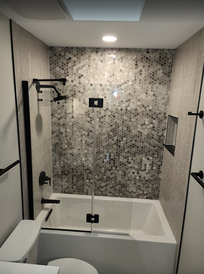 Contreras Bathroom - We completely reimagined this bathroom, transforming it into a modern and tranquil space that adds both comfort and value to the home. Upgrading the bathroom is one of the smartest investments a homeowner can make—not only does it enhance daily routines with improved functionality and style, but it also increases overall property value. With new fixtures, custom tiling, sleek cabinetry, and updated lighting, this remodel delivers a fresh, spa-like atmosphere that elevates the entire home. The result is a beautiful, practical retreat that homeowners will enjoy for years to come. Contreras Bathroom - We completely reimagined this bathroom, transforming it into a modern and tranquil space that adds both comfort and value to the home. Upgrading the bathroom is one of the smartest investments a homeowner can make—not only does it enhance daily routines with improved functionality and style, but it also increases overall property value. With new fixtures, custom tiling, sleek cabinetry, and updated lighting, this remodel delivers a fresh, spa-like atmosphere that elevates the entire home. The result is a beautiful, practical retreat that homeowners will enjoy for years to come.