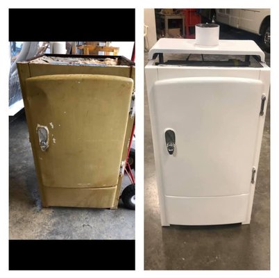 Appliance restoration - We try to preserve every original detail in these vintage beauties and when possible we restore the appliances. Appliance restoration - We try to preserve every original detail in these vintage beauties and when possible we restore the appliances.