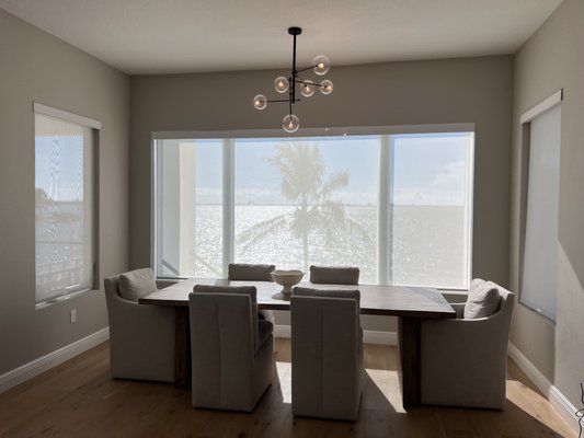 Solar Roller Shades - Minimize the sun's heat and glare with these solar roller shades.....while keeping your view!