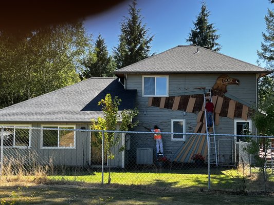 Barbara’s hoy - This house was  scrape repainted change soffits to white￼