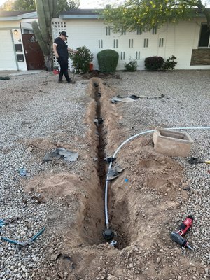Main water service - Replace customers three-quarter inch galvanize main water supply with new 3/4inch pex Main water service - Replace customers three-quarter inch galvanize main water supply with new 3/4inch pex