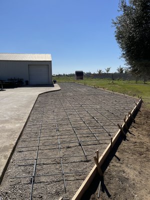 Concrete slab for RV - This job was prepared in 3 days plus the pour and ready to park RV Concrete slab for RV - This job was prepared in 3 days plus the pour and ready to park RV