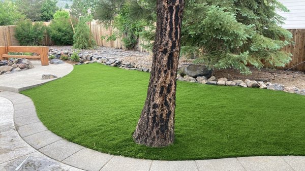 Turf Installation - At Top Tier Turf, we understand the unique challenges that come with maintaining a natural grass lawn in Reno's climate. Our team of experienced turf specialists is well-versed in the specific needs and requirements of this region, ensuring that your new turf is perfectly suited to thrive in the local environment.
We take pride in offering a wide selection of high-quality, durable turf options to suit every taste and preference. Whether you envision a lush, green paradise for your backyard, a durable playing surface for your children, or an attractive landscape for your commercial property, we have the perfect turf solution for you. Our turf products are sourced from trusted suppliers, known for their superior quality and ability to withstand the demands of Reno's weather conditions.
When you choose Top Tier Turf you can expect a seamless and hassle-free installation process. Our skilled technicians will meticulously prepare your lawn, ensuring proper drainage and a smooth, level surface. We utilize state-of-the-art equipment and industry-leading techniques to install your turf efficiently and effectively, leaving you with a flawless, natural-looking lawn that will impress both residents and visitors alike.
As a customer-focused company, we prioritize clear communication and exceptional customer service. Our friendly and knowledgeable team will work closely with you throughout the entire project, from initial consultation to final installation, to ensure that your vision becomes a reality. We are always available to address any questions or concerns you may have and will go above and beyond to exceed your expectations.
At Top Tier Turf, we believe that every outdoor space has the potential to become a breathtaking oasis. With our top-notch turf products, expert installation, and unwavering commitment to customer satisfaction, we are dedicated to helping you achieve the lawn of your dreams. Contact us today to schedule a consultation and take the first step towards a beautiful, low-maintenance turf lawn that will enhance your property's appeal for years to come. Turf Installation - At Top Tier Turf, we understand the unique challenges that come with maintaining a natural grass lawn in Reno's climate. Our team of experienced turf specialists is well-versed in the specific needs and requirements of this region, ensuring that your new turf is perfectly suited to thrive in the local environment.
We take pride in offering a wide selection of high-quality, durable turf options to suit every taste and preference. Whether you envision a lush, green paradise for your backyard, a durable playing surface for your children, or an attractive landscape for your commercial property, we have the perfect turf solution for you. Our turf products are sourced from trusted suppliers, known for their superior quality and ability to withstand the demands of Reno's weather conditions.
When you choose Top Tier Turf you can expect a seamless and hassle-free installation process. Our skilled technicians will meticulously prepare your lawn, ensuring proper drainage and a smooth, level surface. We utilize state-of-the-art equipment and industry-leading techniques to install your turf efficiently and effectively, leaving you with a flawless, natural-looking lawn that will impress both residents and visitors alike.
As a customer-focused company, we prioritize clear communication and exceptional customer service. Our friendly and knowledgeable team will work closely with you throughout the entire project, from initial consultation to final installation, to ensure that your vision becomes a reality. We are always available to address any questions or concerns you may have and will go above and beyond to exceed your expectations.
At Top Tier Turf, we believe that every outdoor space has the potential to become a breathtaking oasis. With our top-notch turf products, expert installation, and unwavering commitment to customer satisfaction, we are dedicated to helping you achieve the lawn of your dreams. Contact us today to schedule a consultation and take the first step towards a beautiful, low-maintenance turf lawn that will enhance your property's appeal for years to come.
