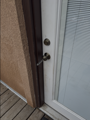 House lockout - The client accidentally left the keys inside and locked the house. There were two dogs inside the home