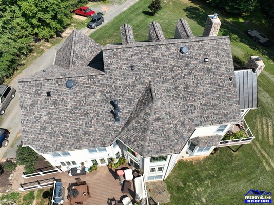 Summer Harvest Asphalt Shingles - Here is a home we installed Owens Corning Summer Harvest Asphalt Shingles on.