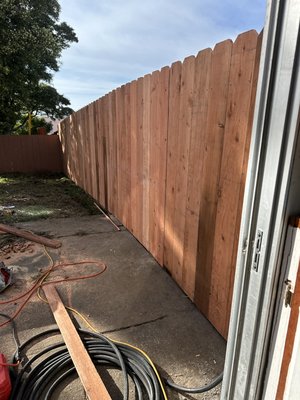 Siding and fence job - This Job is from leak  we fix it up