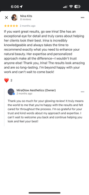 Additional reviews! - Reviews from other platforms to give you a full insight and show you what we would love to do for you. Contact us to set up an appointment!