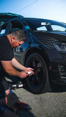 Mobile Tire Change & Wheel Service - On-site tire change and wheel service completed quickly and safely for a roadside vehicle. The job included removing the damaged tire, installing the replacement, securing lug nuts to proper torque, and ensuring the vehicle was road-ready without the need for towing. This mobile service provided a fast, convenient solution, saving time and getting the customer back on the road with confidence. Mobile Tire Change & Wheel Service - On-site tire change and wheel service completed quickly and safely for a roadside vehicle. The job included removing the damaged tire, installing the replacement, securing lug nuts to proper torque, and ensuring the vehicle was road-ready without the need for towing. This mobile service provided a fast, convenient solution, saving time and getting the customer back on the road with confidence.