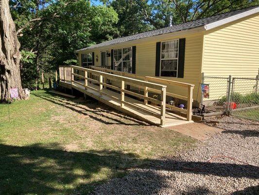 Handicap ramp in Whiskey Creek - A new handicap ramp build that turned out great for the older client