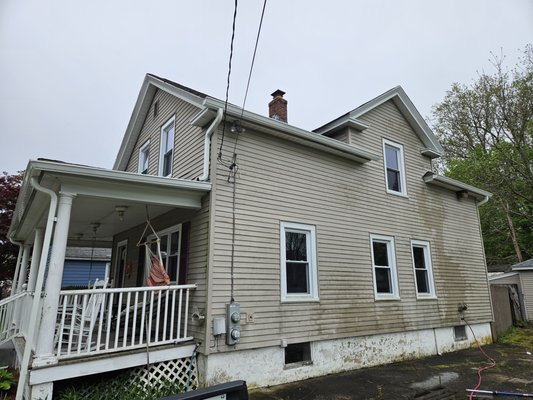 Mold took over her yard - Did you know you should wash your home's exterior every two years or so? 

Mold doesn't seem like its a problem until it is too late and it takes over everywhere. This customer called First Choice Pressure Washing to clean her home's vinyl siding, fence, and porch.