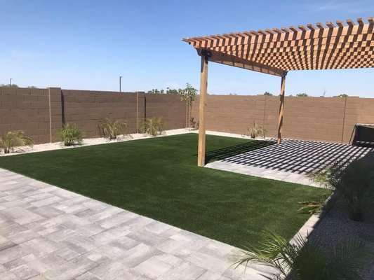 Full Yard Landscape Project - We have been in business for over 10 years. We specialize in sprinkler system installations, irrigation installs, sod installations, curbings, synthetic installs and new paver installations. You are the boss! We do what you order. You just tell me what landscaping services you want and I will be happy to make arrangements to personally meet you to fill your needs by working close with you to give you a reasonable, free and fair quote with the quality service you deserve. We know you will probably find a lower price then us. But what quality work will you receive? We provide the quality of labor & service at the just price for the job. Full Yard Landscape Project - We have been in business for over 10 years. We specialize in sprinkler system installations, irrigation installs, sod installations, curbings, synthetic installs and new paver installations. You are the boss! We do what you order. You just tell me what landscaping services you want and I will be happy to make arrangements to personally meet you to fill your needs by working close with you to give you a reasonable, free and fair quote with the quality service you deserve. We know you will probably find a lower price then us. But what quality work will you receive? We provide the quality of labor & service at the just price for the job.