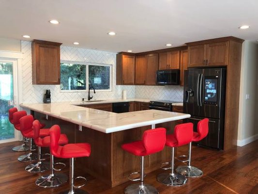 Full Home Remodel - Mr. Tapia and his team remodeled this 1960's home. The job included creating an open concept kitchen, removing a wall, expanding a bathroom to make it a master bath, relocating appliances and laundry, converting home away from baseboard heat to a new furnace with AC. Full Home Remodel - Mr. Tapia and his team remodeled this 1960's home. The job included creating an open concept kitchen, removing a wall, expanding a bathroom to make it a master bath, relocating appliances and laundry, converting home away from baseboard heat to a new furnace with AC.