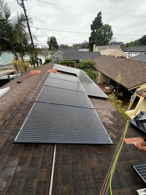 Solar panel cleaning - For this project, I provided a comprehensive solar panel cleaning service for a residential client. The job involved thoroughly cleaning a 18 panels to ensure maximum energy efficiency and system performance.
Scope of Work:
Initial inspection of the solar panel system to assess condition and access points.
Removal of accumulated dirt, dust, bird droppings, and environmental debris using pure water and non-abrasive tools.
Use of eco-friendly, solar-safe cleaning solutions where needed.
Final visual inspection to confirm all panels were spotless and undamaged.
Provided client with a report outlining the condition of the system and recommendations for regular maintenance intervals.
The cleaning significantly improved the panels' exposure to sunlight, enhancing their efficiency and prolonging their lifespan. Solar panel cleaning - For this project, I provided a comprehensive solar panel cleaning service for a residential client. The job involved thoroughly cleaning a 18 panels to ensure maximum energy efficiency and system performance.
Scope of Work:
Initial inspection of the solar panel system to assess condition and access points.
Removal of accumulated dirt, dust, bird droppings, and environmental debris using pure water and non-abrasive tools.
Use of eco-friendly, solar-safe cleaning solutions where needed.
Final visual inspection to confirm all panels were spotless and undamaged.
Provided client with a report outlining the condition of the system and recommendations for regular maintenance intervals.
The cleaning significantly improved the panels' exposure to sunlight, enhancing their efficiency and prolonging their lifespan.