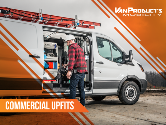 Commercial Upfits - With over 45 years of experience, Van Products is your reliable source for commercial upfits. We offer a wide range of commercial upfits, including strobe bars, spotlights, backup alarms and cameras, GPS units, truck toolboxes, van shelving, and more. Our upfits are made by the top brands like Weather Guard, Tiger Tough, Legend Fleet Solutions, and Tommy Gate. Transform your vehicle into your ideal workshop on wheels with top-quality commercial upfits from Van Products. Contact us today to get started. Commercial Upfits - With over 45 years of experience, Van Products is your reliable source for commercial upfits. We offer a wide range of commercial upfits, including strobe bars, spotlights, backup alarms and cameras, GPS units, truck toolboxes, van shelving, and more. Our upfits are made by the top brands like Weather Guard, Tiger Tough, Legend Fleet Solutions, and Tommy Gate. Transform your vehicle into your ideal workshop on wheels with top-quality commercial upfits from Van Products. Contact us today to get started.
