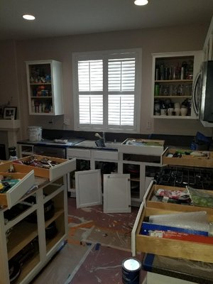 Cabinet Paintings Vol. 1 - This is some of the work we've done with kitchen cabinets.. We love how happy our clients are with the finished product! Cabinet Paintings Vol. 1 - This is some of the work we've done with kitchen cabinets.. We love how happy our clients are with the finished product!