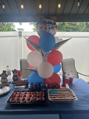 4th of July set up and balloon table centerpiece. Call 917-675-1592 today to order your centerpieces! - 4th of July set up and balloon table centerpiece. Call 917-675-1592 today to order your centerpieces! 4th of July set up and balloon table centerpiece. Call 917-675-1592 today to order your centerpieces! - 4th of July set up and balloon table centerpiece. Call 917-675-1592 today to order your centerpieces!