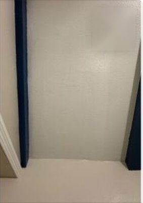 Dry wall repair - Large drywall hole repaired, textured, and painted to blend with the wall. Dry wall repair - Large drywall hole repaired, textured, and painted to blend with the wall.