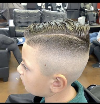Kid’s haircut - Here at Deez Cutz we cut all ages. From a few months old to 100! Especially Doug, Franky & Duke specialize in younger kids cuts Kid’s haircut - Here at Deez Cutz we cut all ages. From a few months old to 100! Especially Doug, Franky & Duke specialize in younger kids cuts
