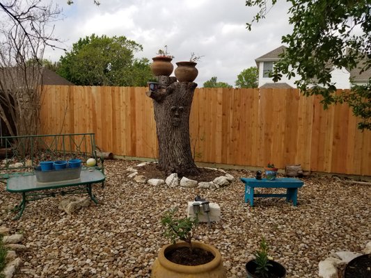 Nail Up Fence Installation in Austin - Privacy Fence For Your YardThe classic “nail up” fence is simple and sturdy. This fence consists typically of non-overlapping, side-by-side boards, but board-on-board styles are also possible. Normally, this style will use “dog-eared” boards or regular flat-top boards. It’s a great way to add privacy to your yard, and this style will typically be more affordable than others.