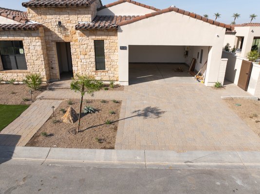 Province Project Homes - Here at the Province project homes they requested a tumblestone style pave for there driveways. Province Project Homes - Here at the Province project homes they requested a tumblestone style pave for there driveways.