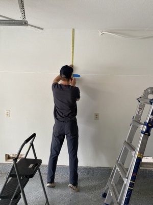 Garage Shelf Installation 2023 - The customer reached out to help organize their garage and make better use of the wall space. We installed a sturdy overhead shelf system and wall-mounted racks to maximize storage and keep the area clutter-free. The new setup offers both functionality and a clean, organized look — turning the garage into a more efficient and usable space. A simple upgrade that made a big difference!